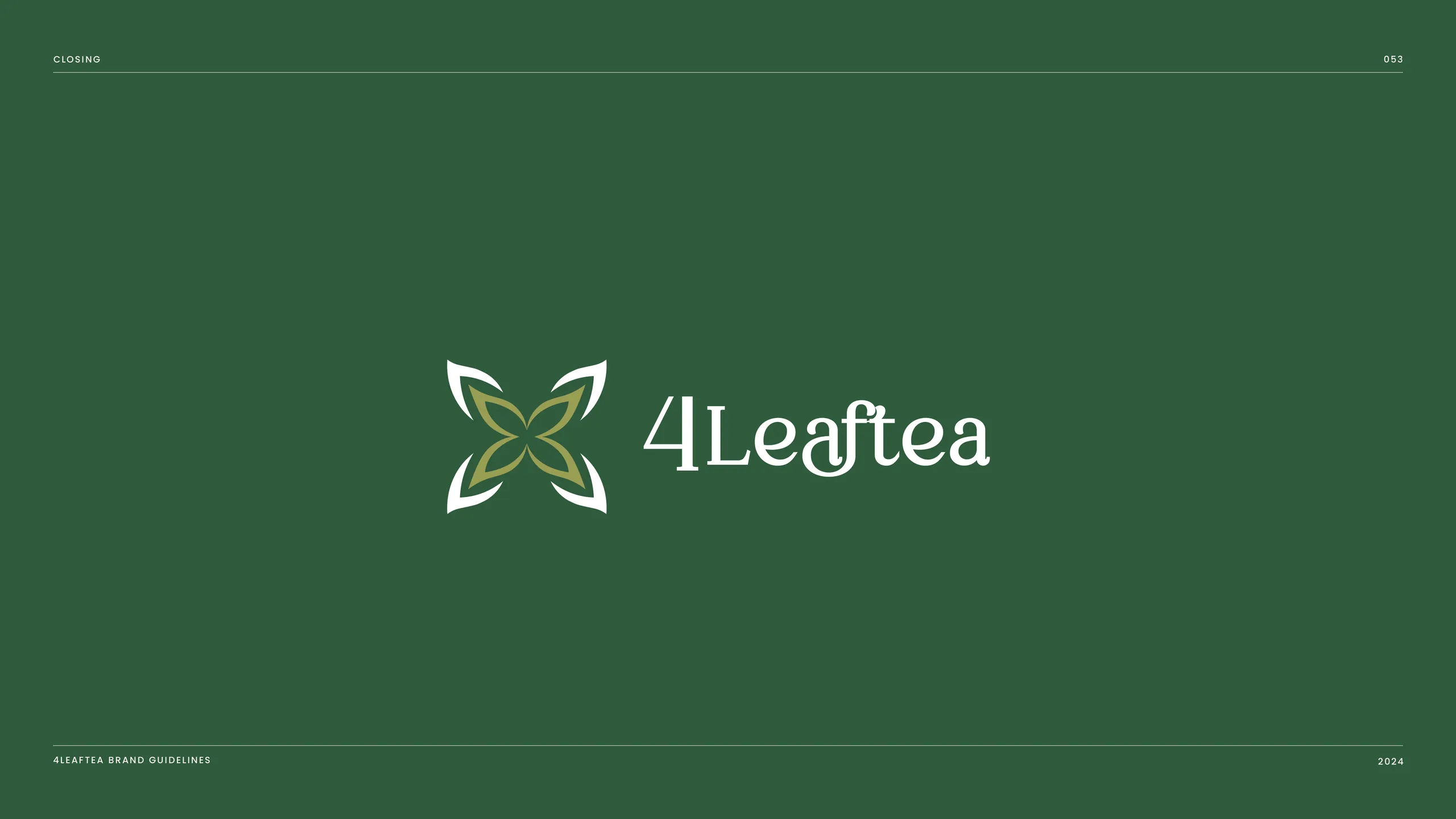 4LeafTea brand identity
